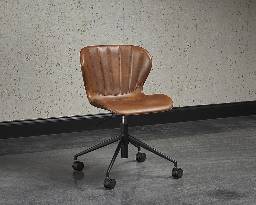 Arabella Office Chair - Bravo Cognac - Central Designs