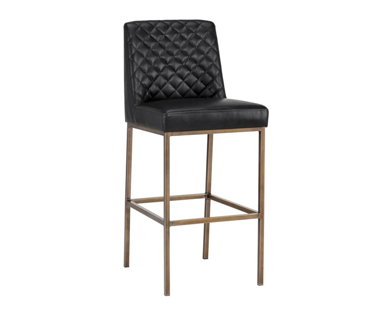 Leighland Bar Stool - Coal Black - Central Designs