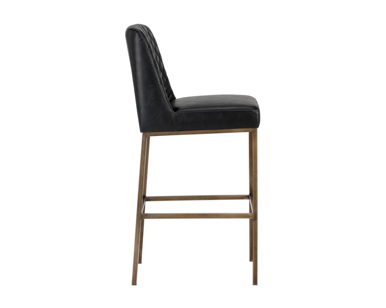 Leighland Bar Stool - Coal Black - Central Designs