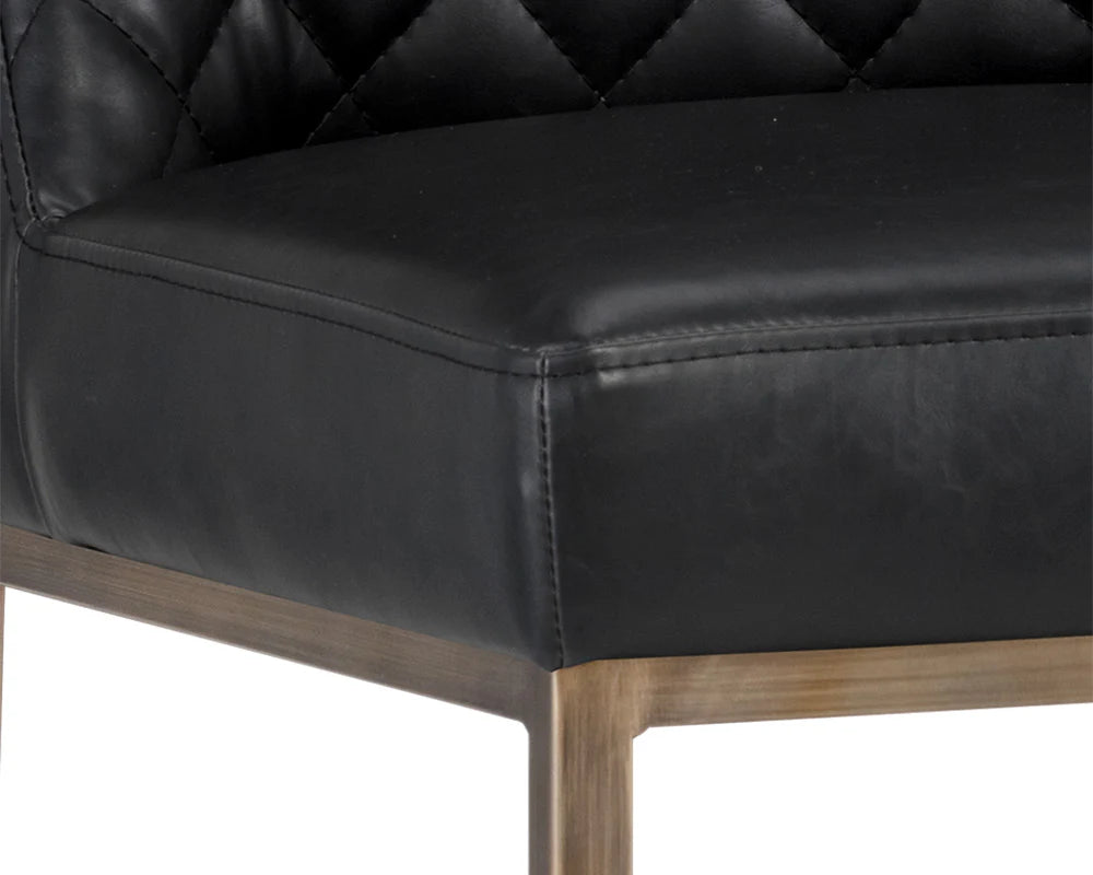 Leighland Bar Stool - Coal Black - Central Designs