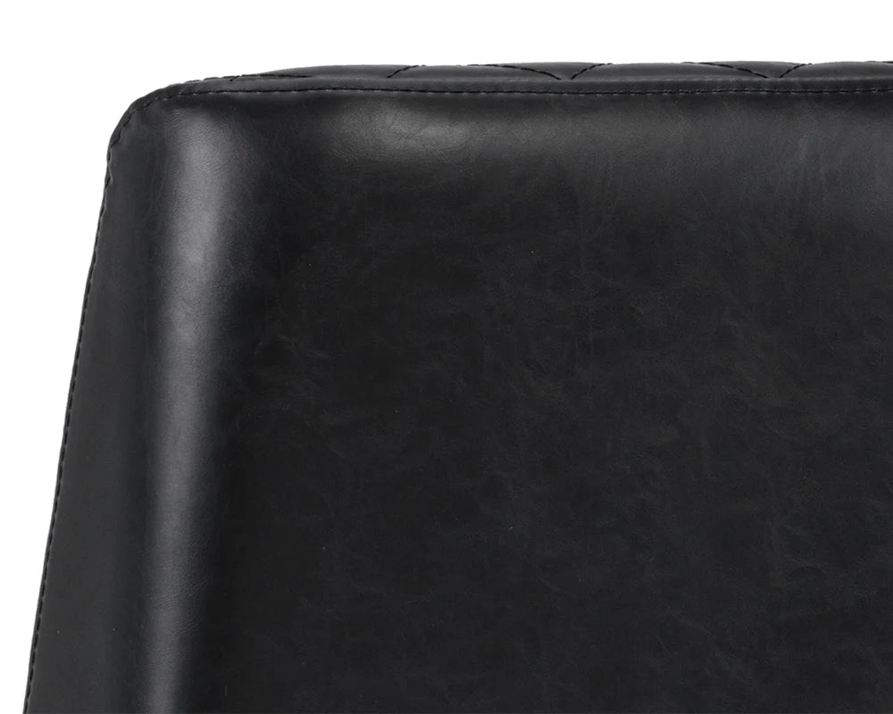 Leighland Bar Stool - Coal Black - Central Designs