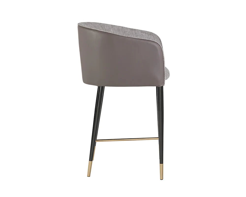 Asher Counter Stool - Flint Grey / Napa Taupe - Central Designs