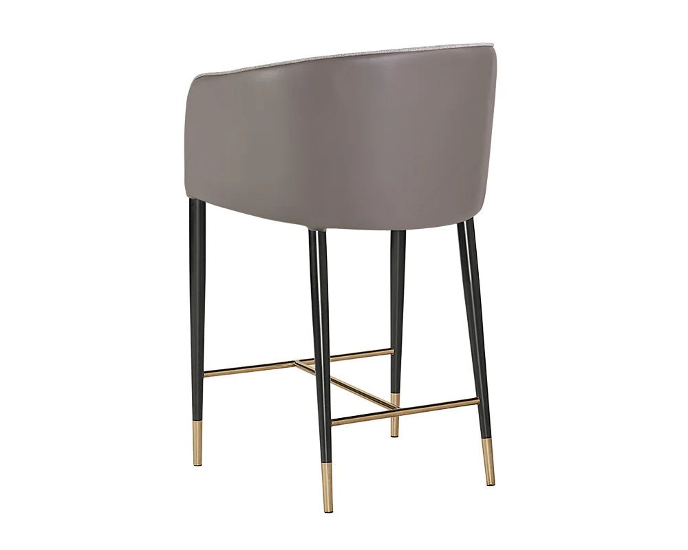 Asher Counter Stool - Flint Grey / Napa Taupe - Central Designs