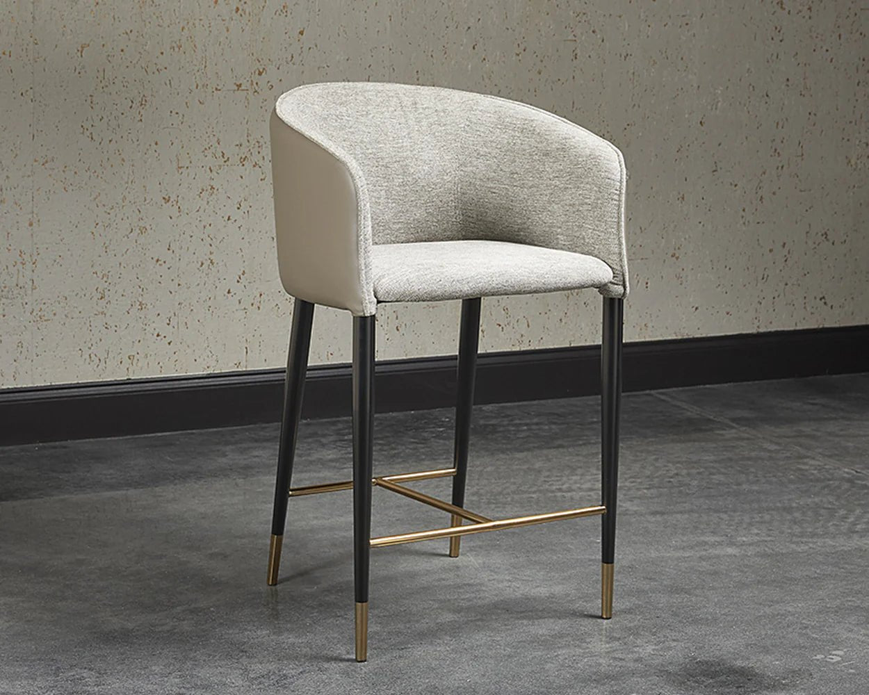 Asher Counter Stool - Flint Grey / Napa Taupe - Central Designs