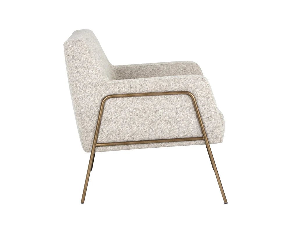 Cybil Lounge Chair - Dove Cream - Central Designs