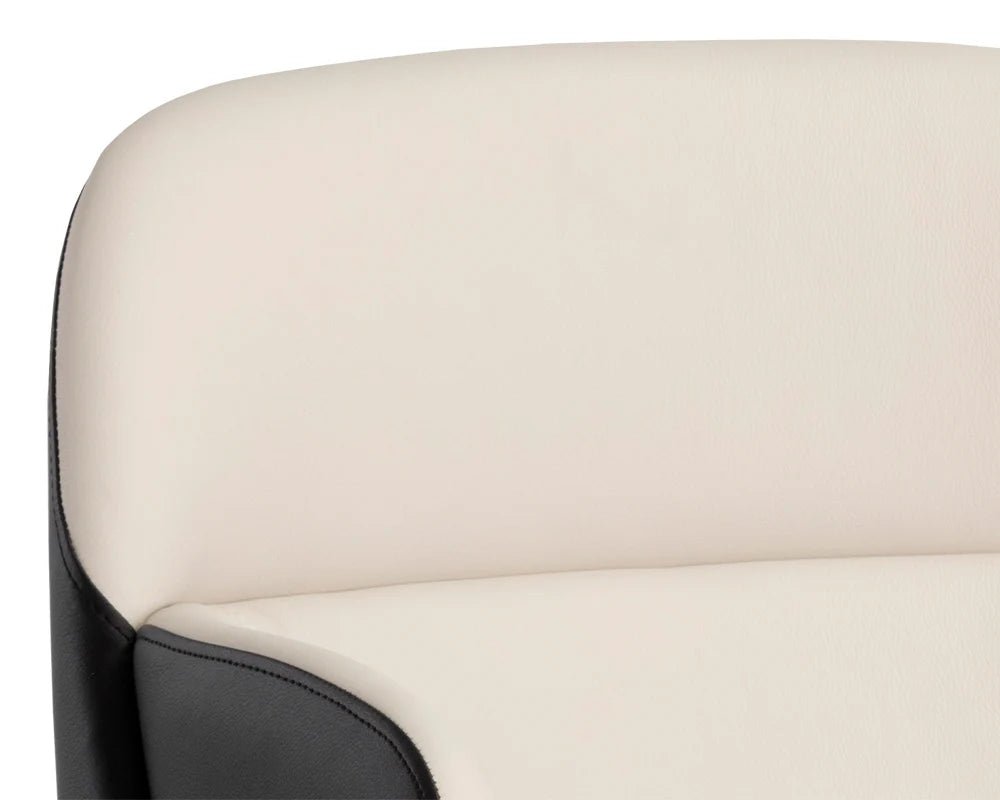 Hagan Dining Armchair - Dillon Cream / Dillon Black - Central Designs