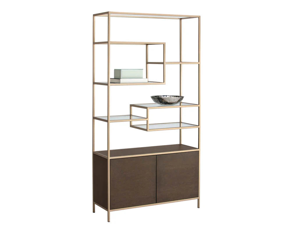 Stamos Bookcase - Raw Umber