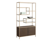 Stamos Bookcase - Raw Umber