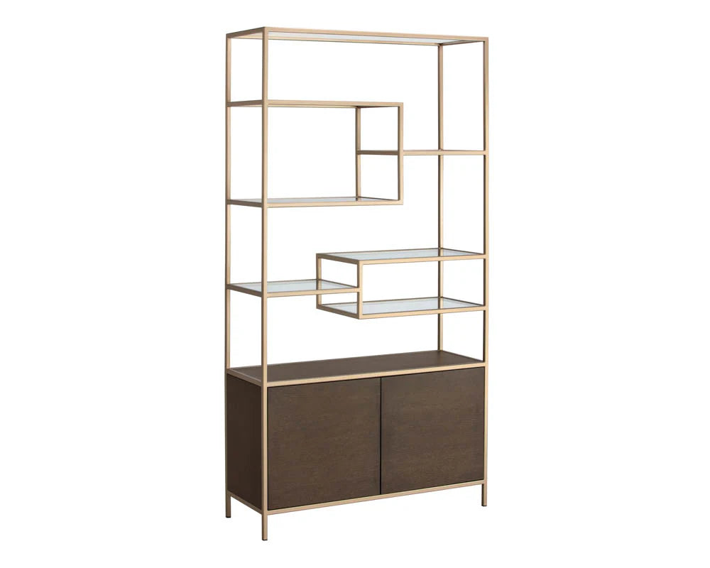 Stamos Bookcase - Raw Umber