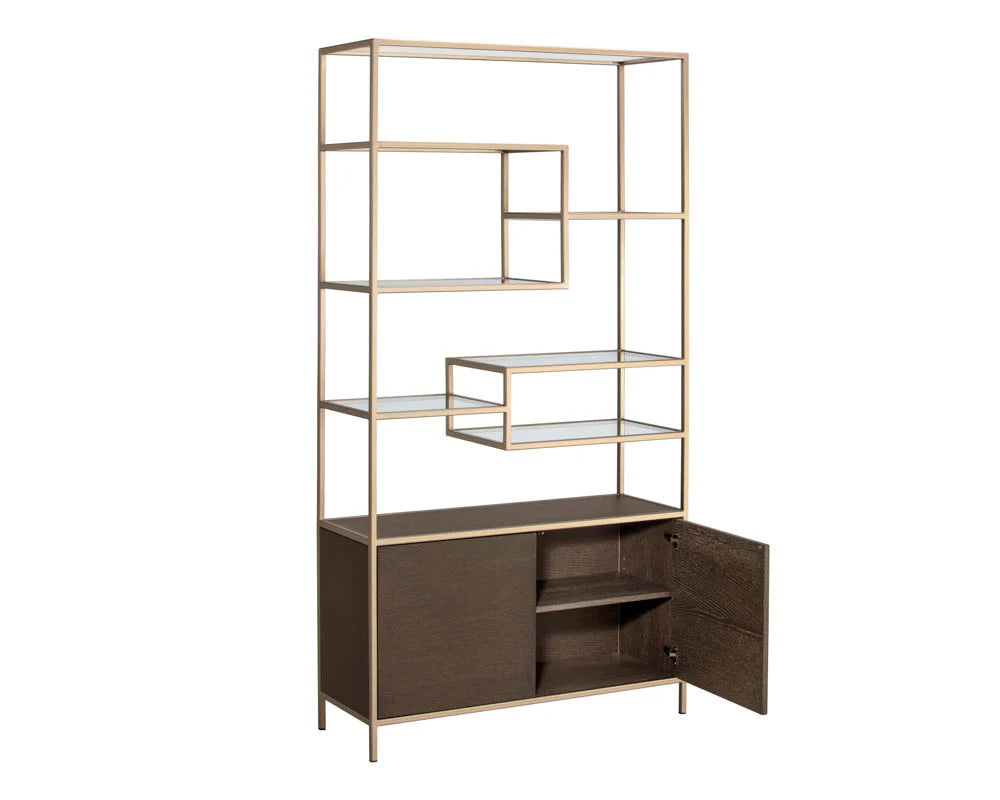 Stamos Bookcase - Raw Umber