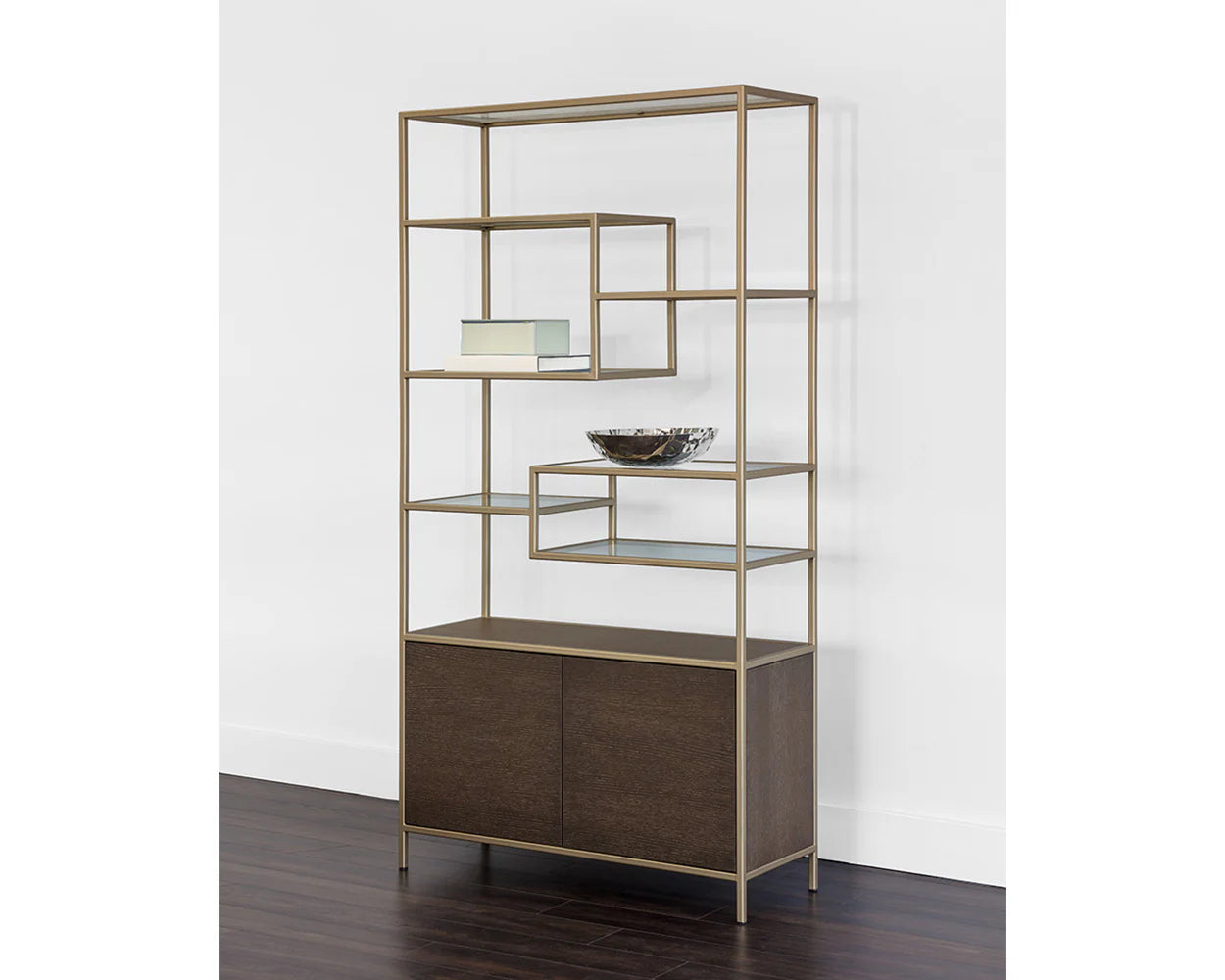 Stamos Bookcase - Raw Umber