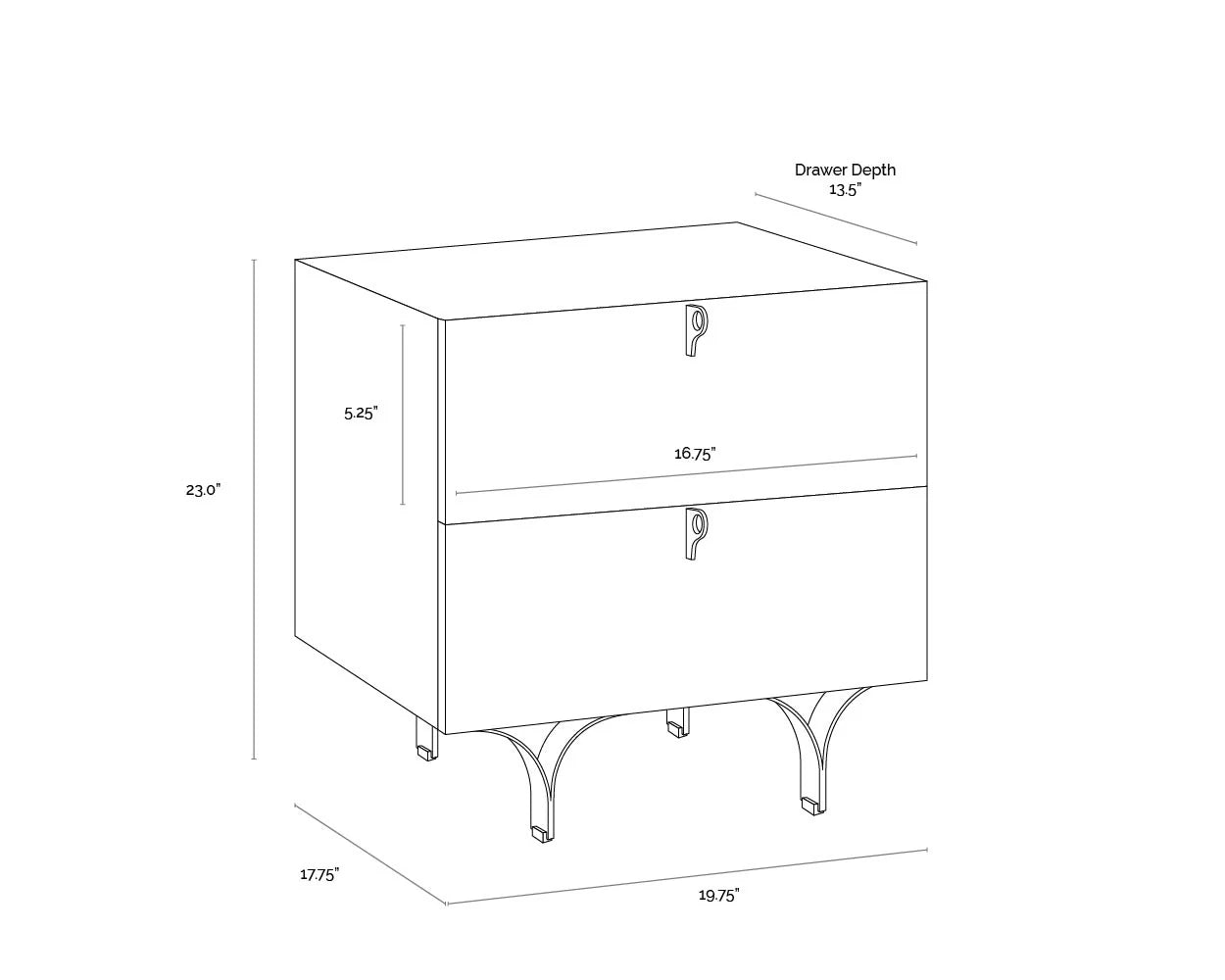 Celine Nightstand - Small