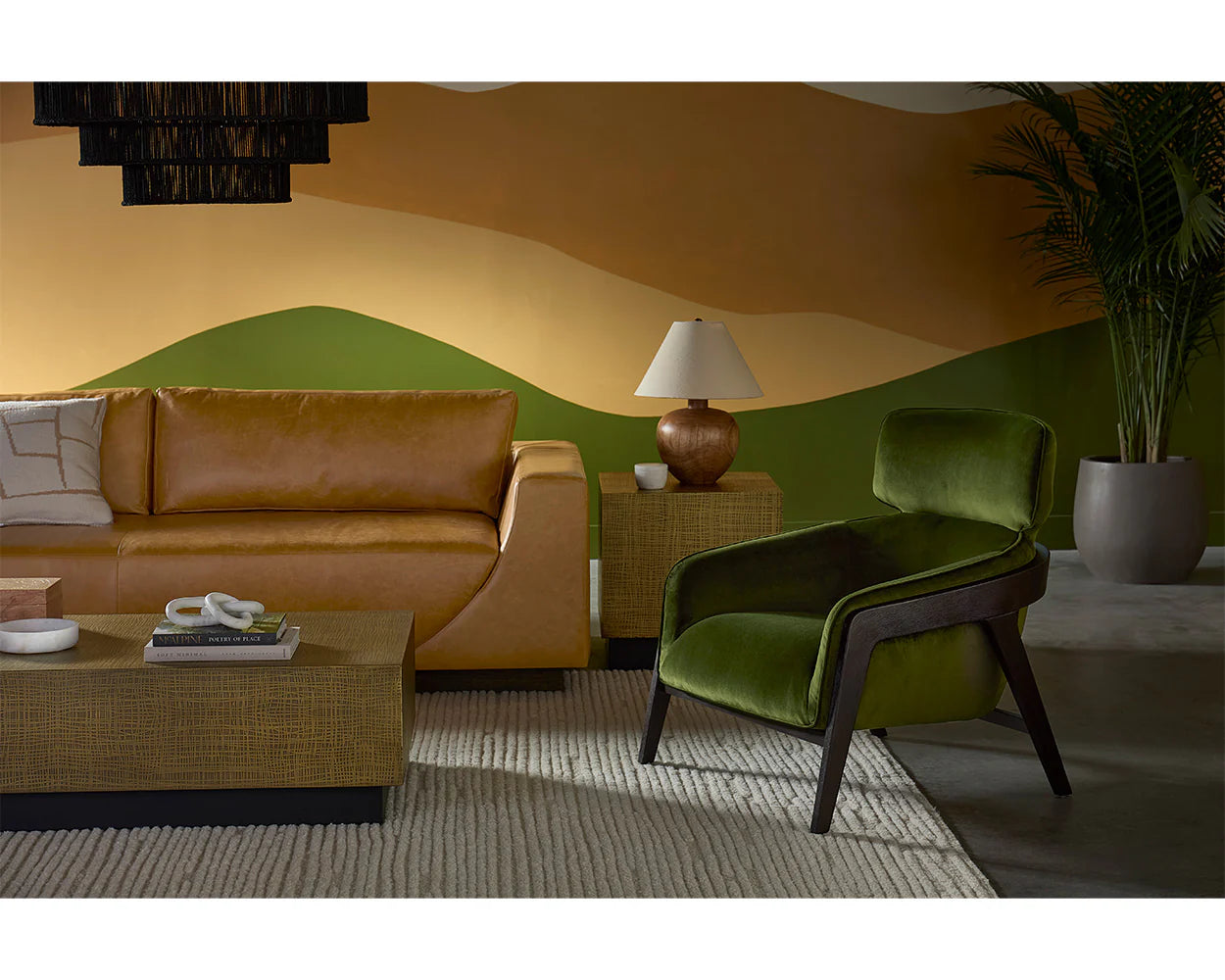 Maximus Lounge Chair - Moss Green