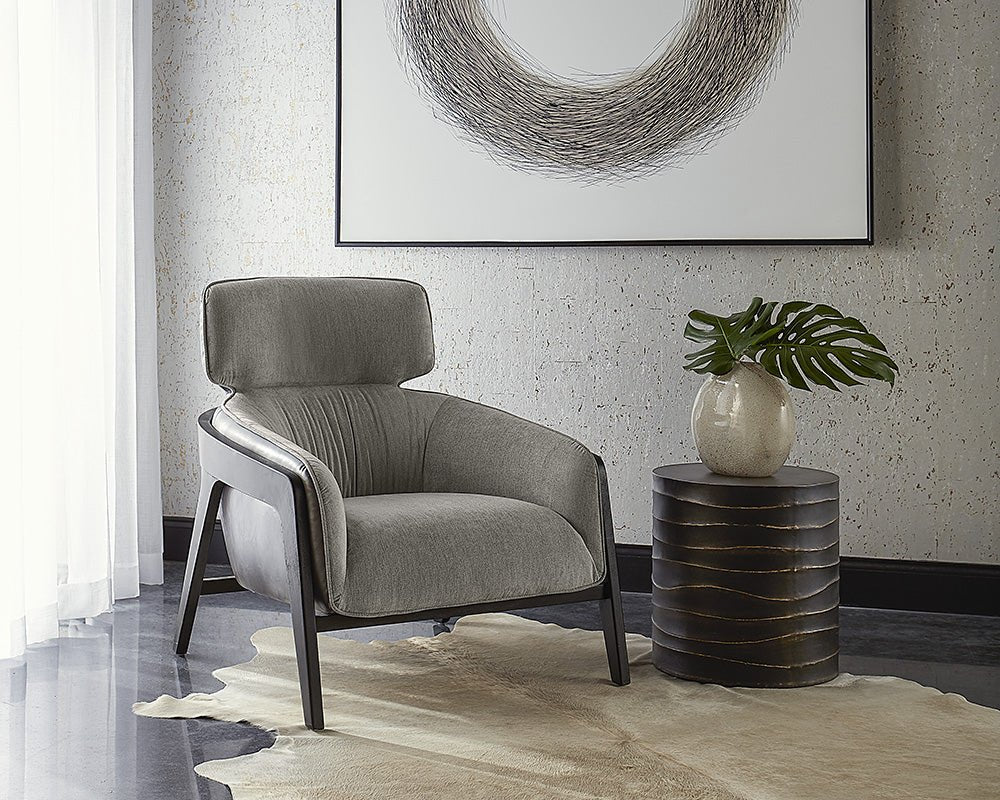 Maximus Lounge Chair - Polo Club Stone / Overcast Grey - Central Designs