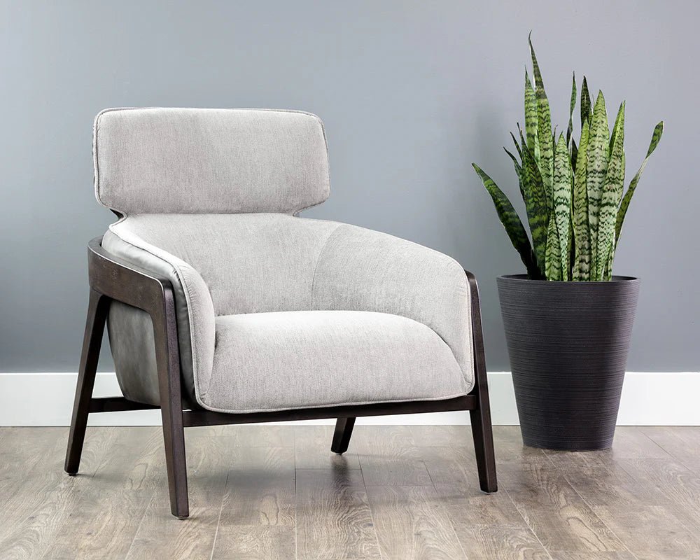 Maximus Lounge Chair - Polo Club Stone / Overcast Grey - Central Designs