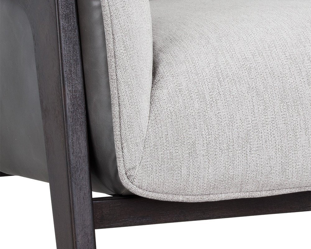 Maximus Lounge Chair - Polo Club Stone / Overcast Grey - Central Designs