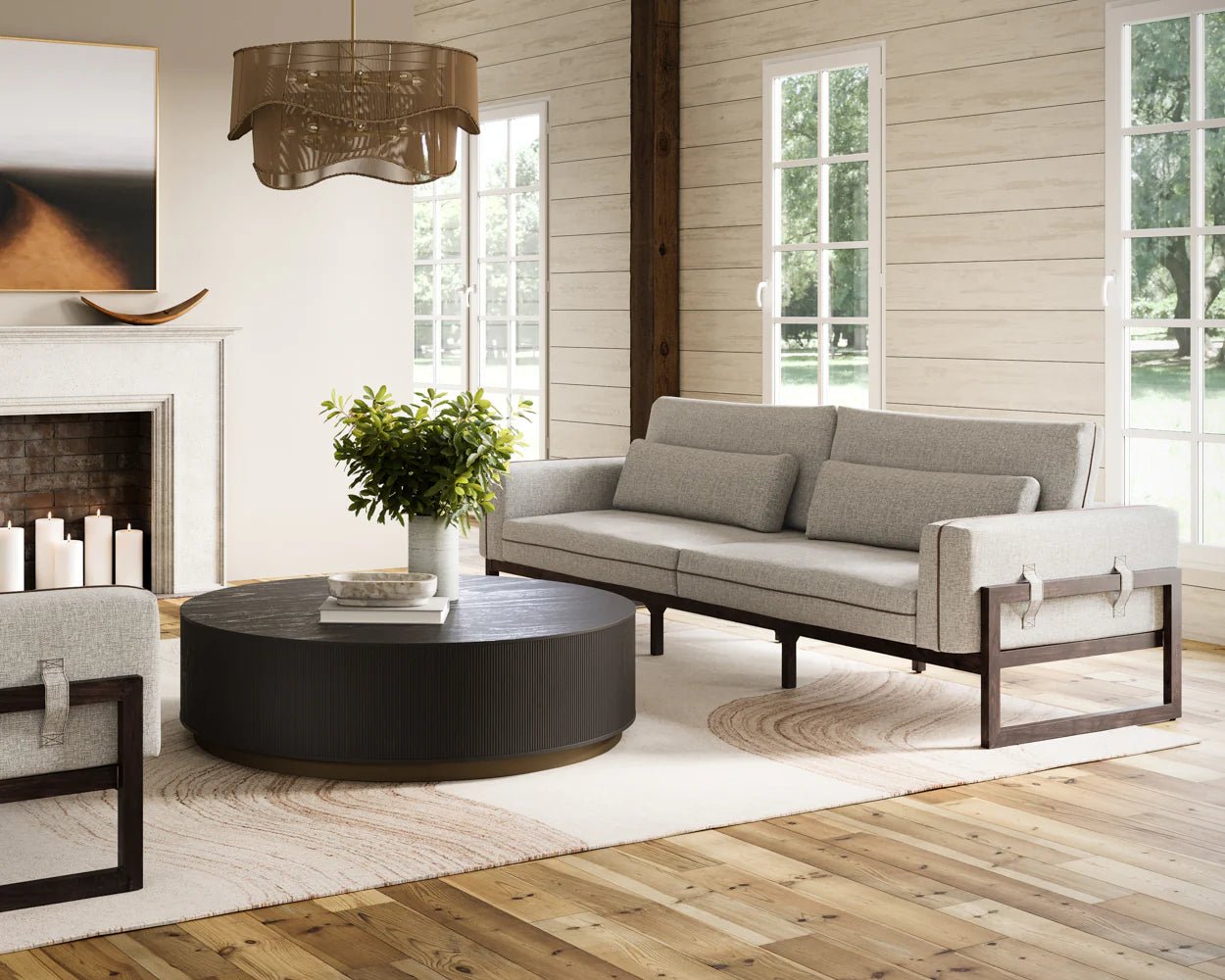 Belinda Sofa - Rhapsody Greige - Central Designs