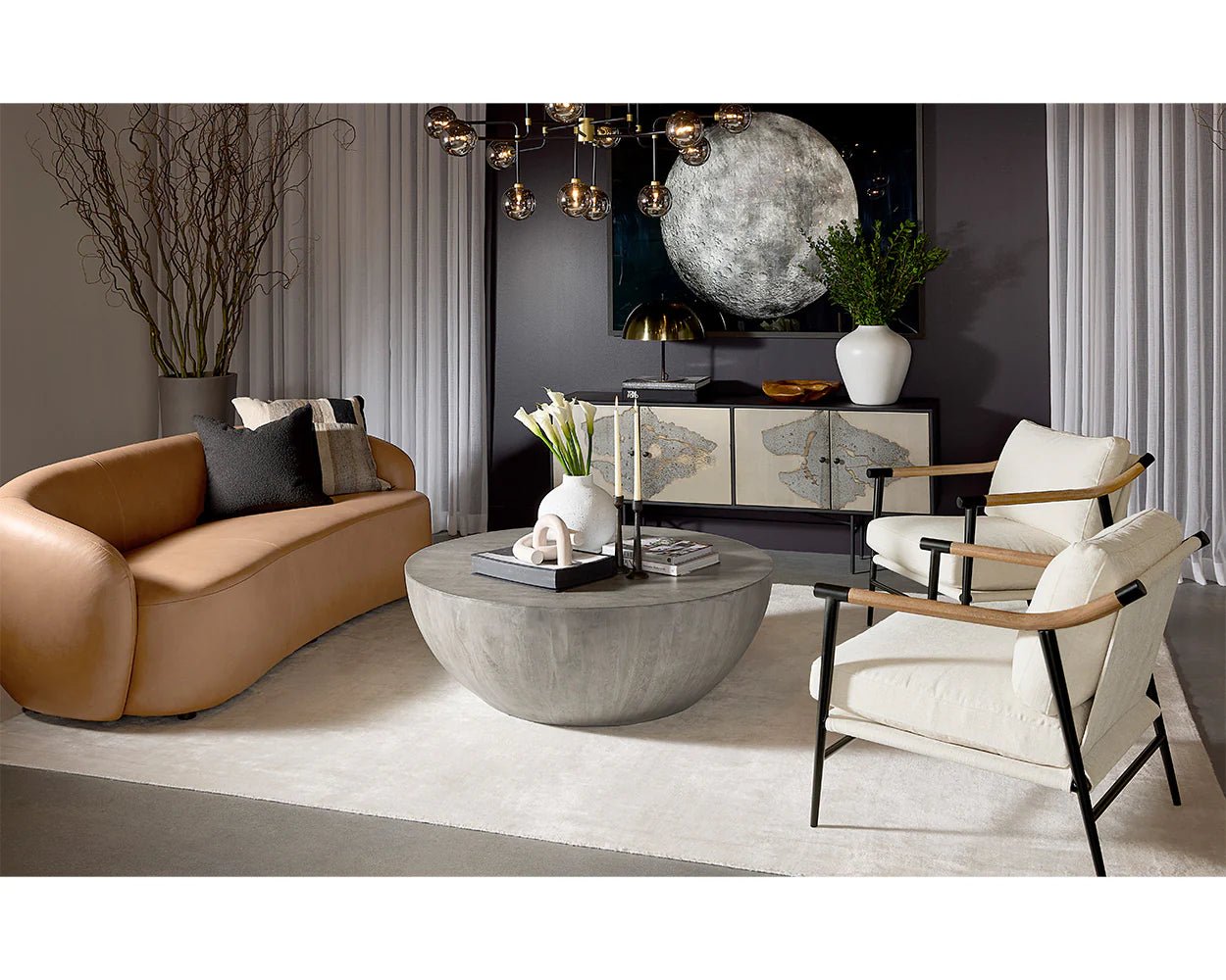 Deimos Chandelier - Large - Smoke Grey - Central Designs