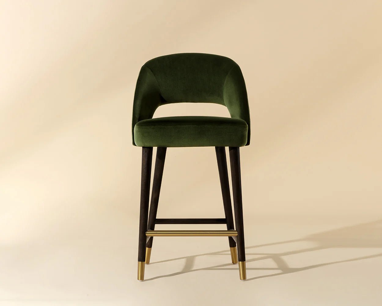 Monae Counter Stool - Moss Green - Central Designs