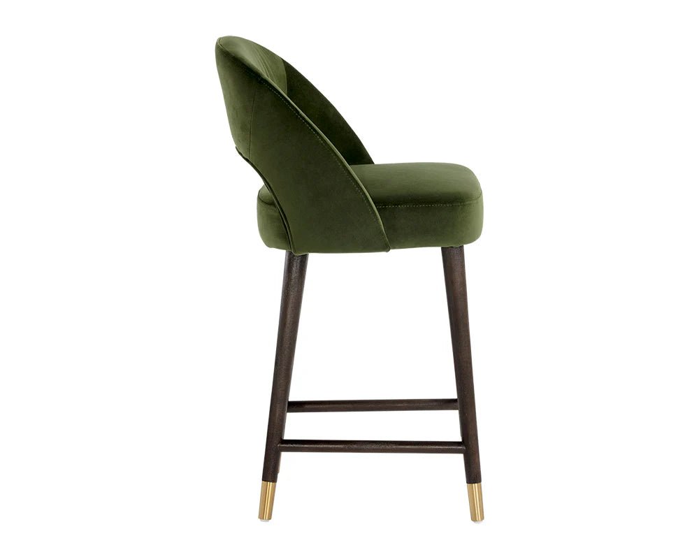 Monae Counter Stool - Moss Green - Central Designs
