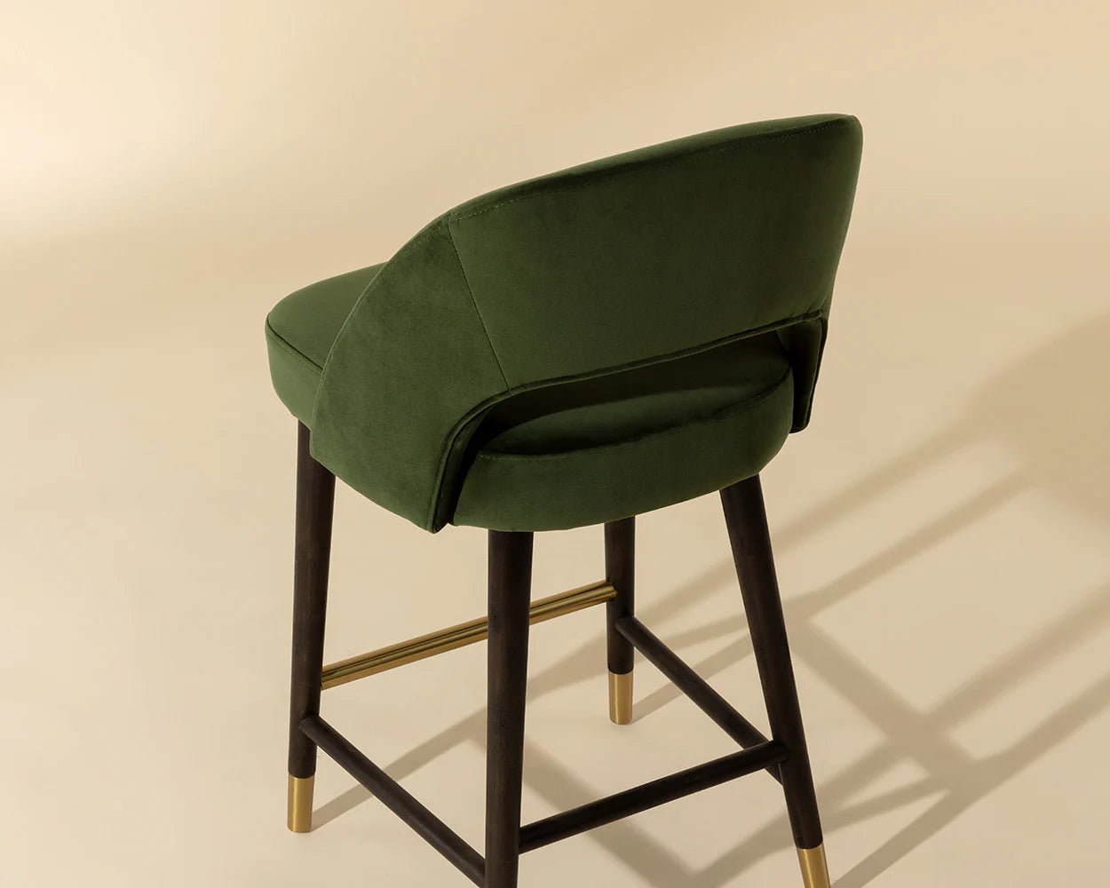 Monae Counter Stool - Moss Green - Central Designs