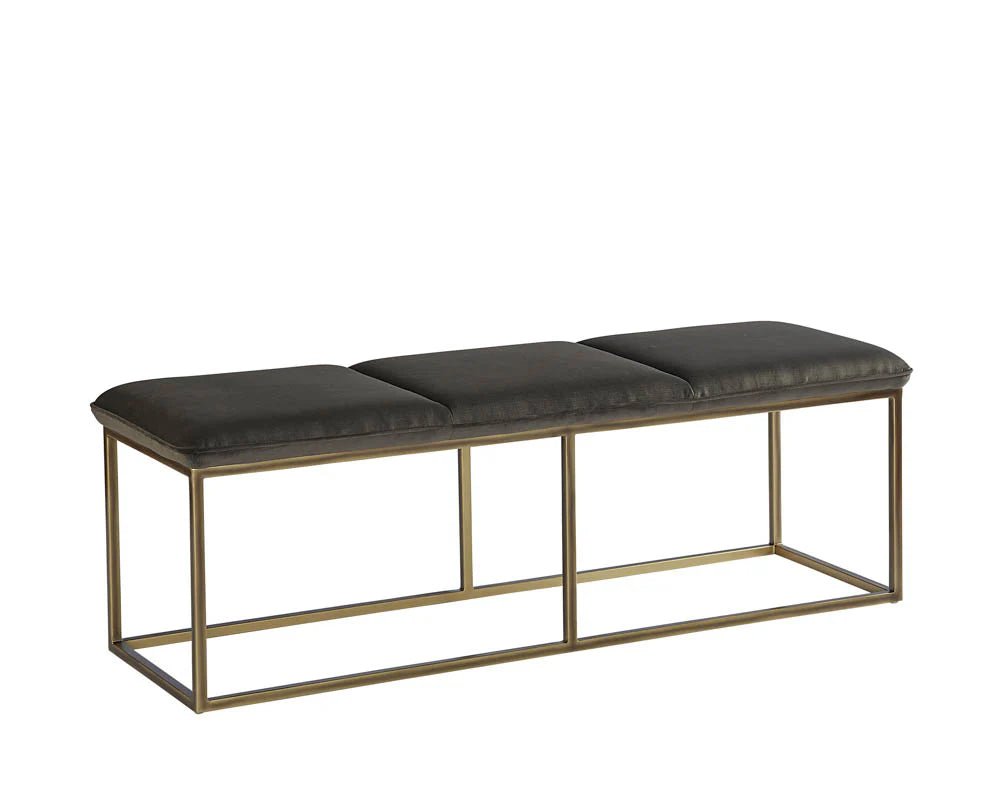 Alley Bench - Rustic Bronze - Piccolo Pebble - Central Designs