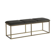 Alley Bench - Rustic Bronze - Piccolo Pebble - Central Designs