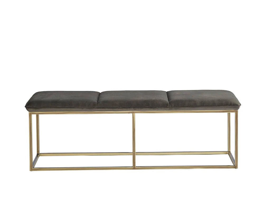 Alley Bench - Rustic Bronze - Piccolo Pebble - Central Designs