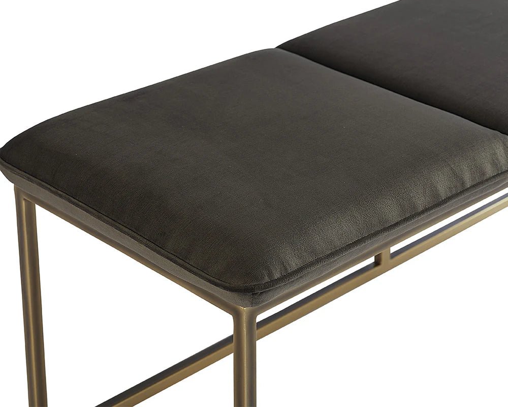 Alley Bench - Rustic Bronze - Piccolo Pebble - Central Designs