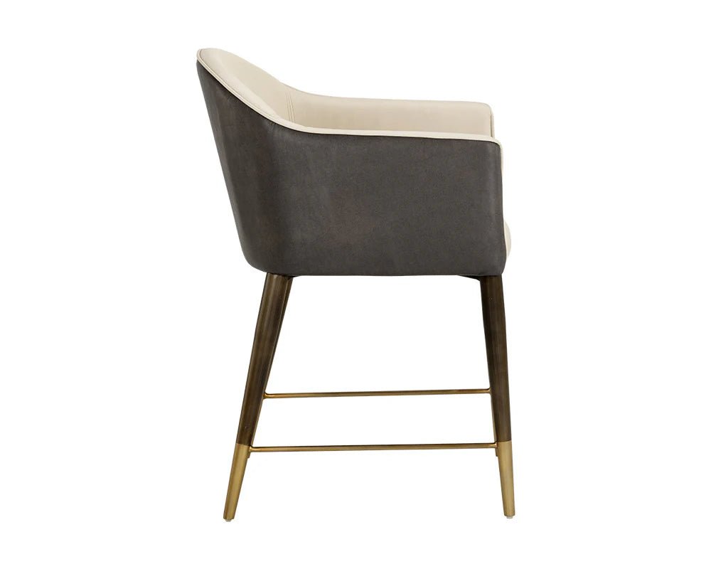 Kylin Dining Armchair - Dillon Cream / Bravo Ash - Central Designs