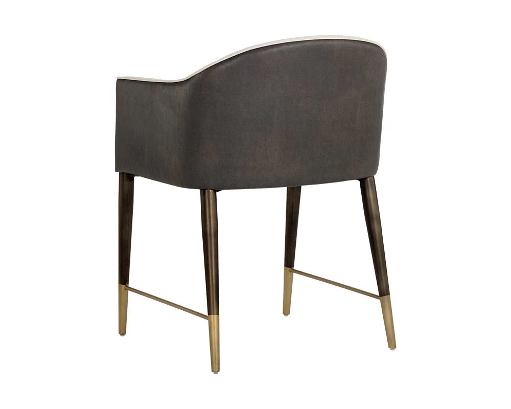 Kylin Dining Armchair - Dillon Cream / Bravo Ash - Central Designs