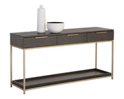 Rebel Console Table With Drawers - Charcoal Grey