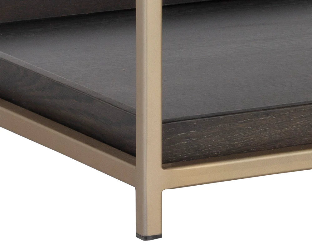 Rebel Console Table With Drawers - Charcoal Grey