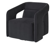 Kendrick Swivel Lounge Chair - Abbington Black - Central Designs