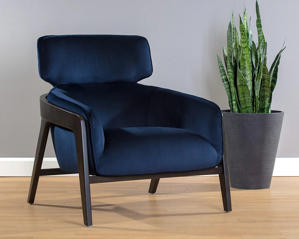 Maximus Lounge Chair - Metropolis Blue - Central Designs