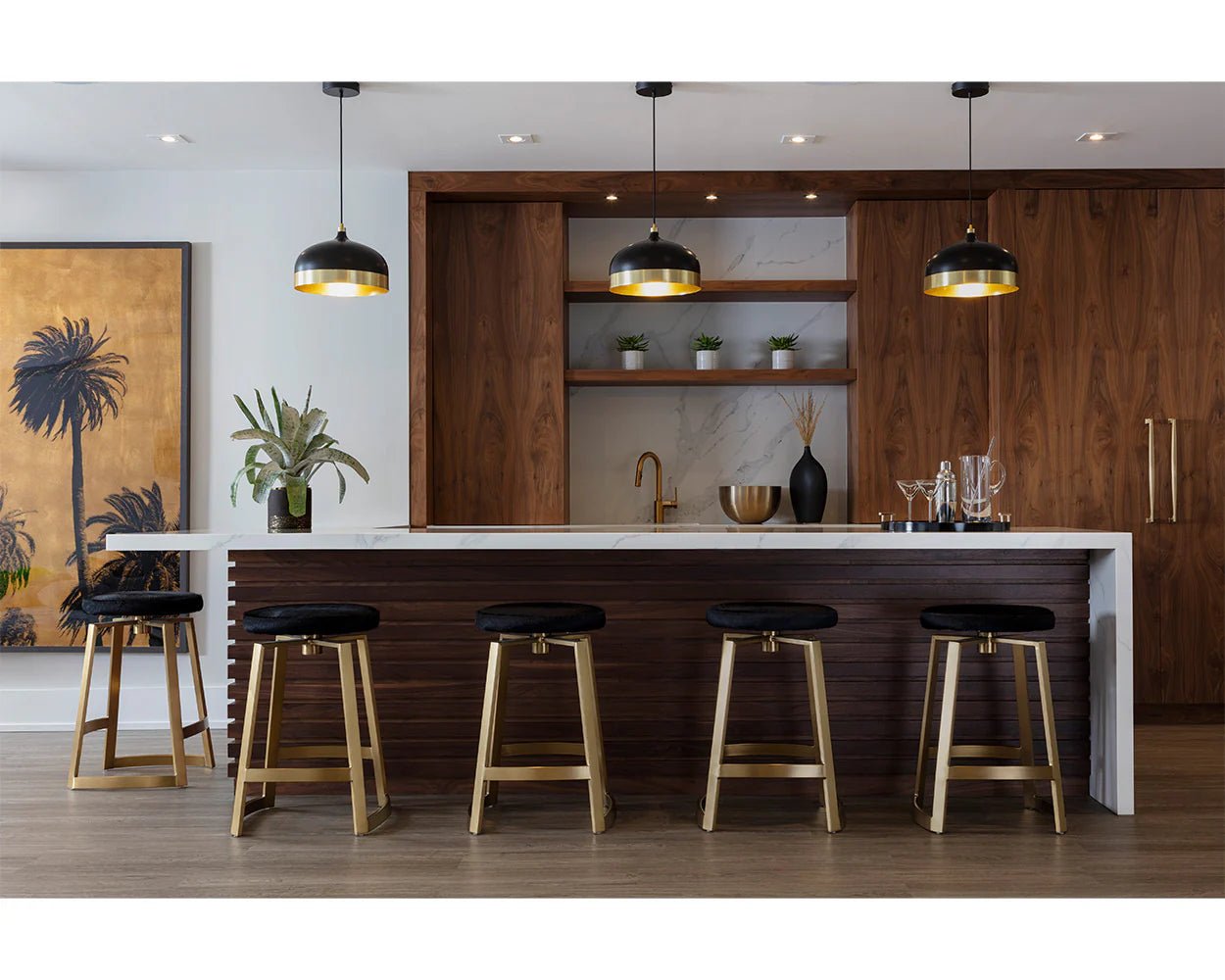Hendrix Swivel Counter Stool - Central Designs
