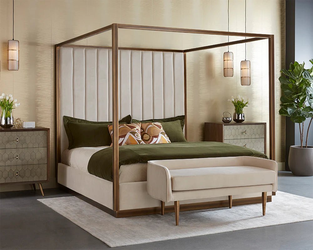 Casette Canopy Bed - King - Piccolo Prosecco - Central Designs
