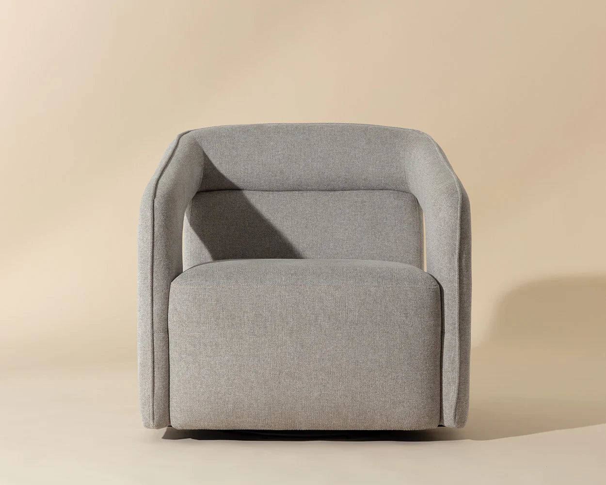 Kendrick Swivel Lounge Chair - Belfast Heather Grey - Central Designs