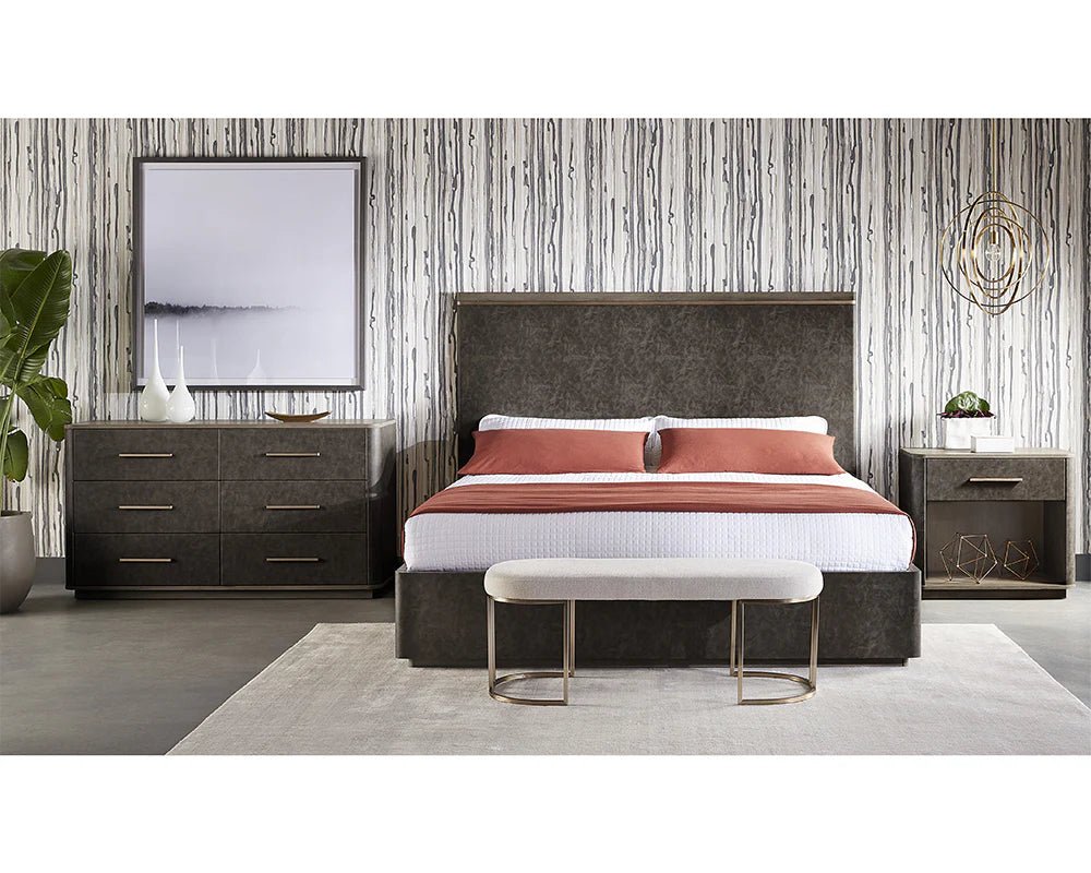 Rayla Bench - Belfast Oatmeal - Central Designs