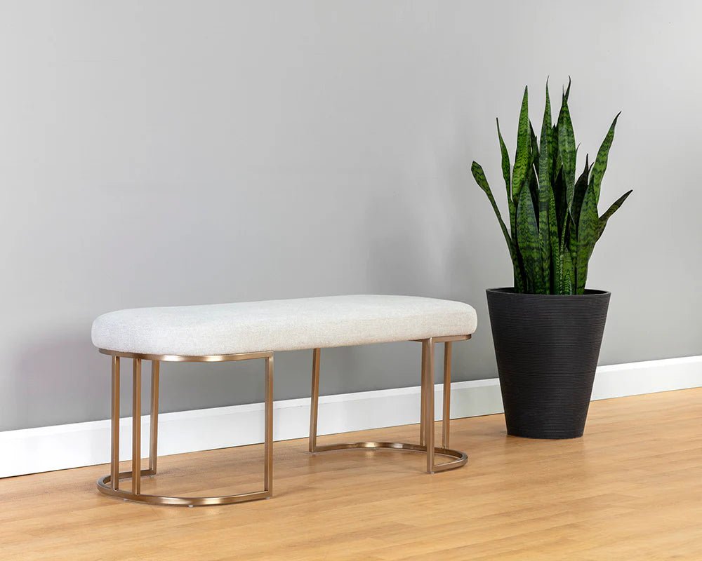 Rayla Bench - Belfast Oatmeal - Central Designs