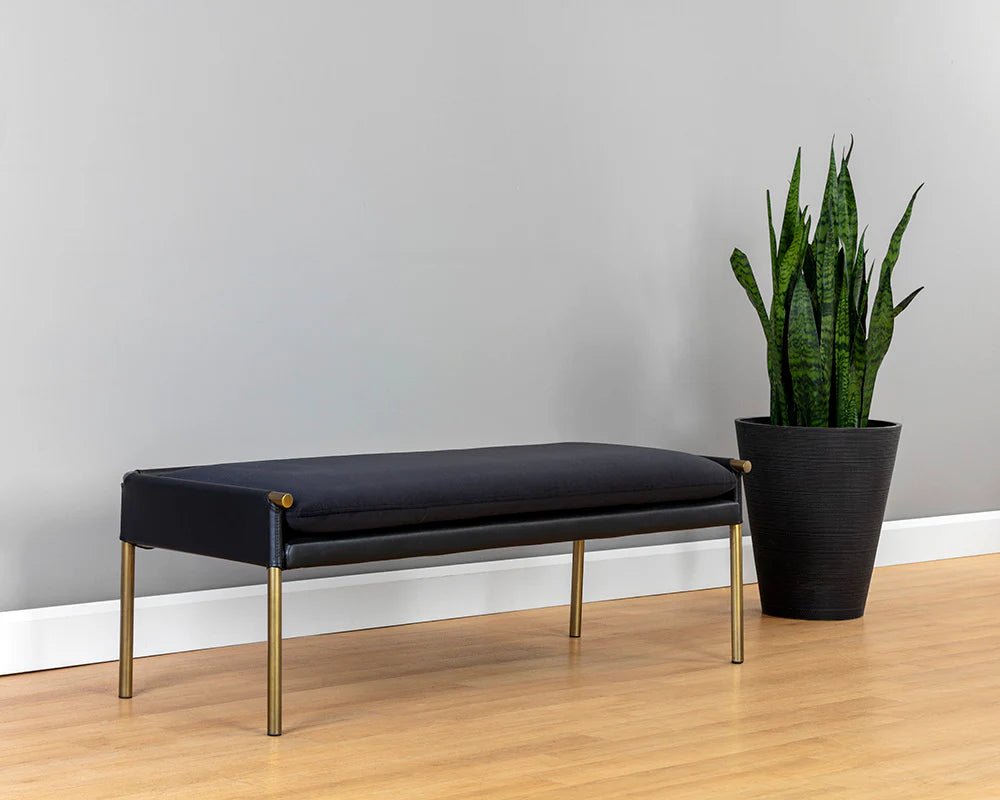 Bellevue Bench - Abbington Black / Bravo Black - Central Designs