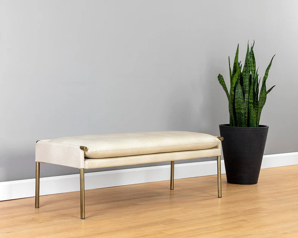 Bellevue Bench - Bravo Cream - Central Designs