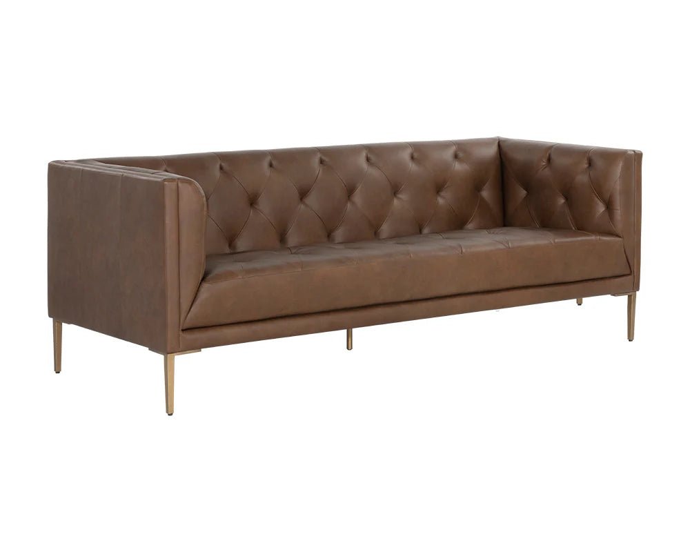 Westin Sofa - Vintage Caramel Leather - Central Designs