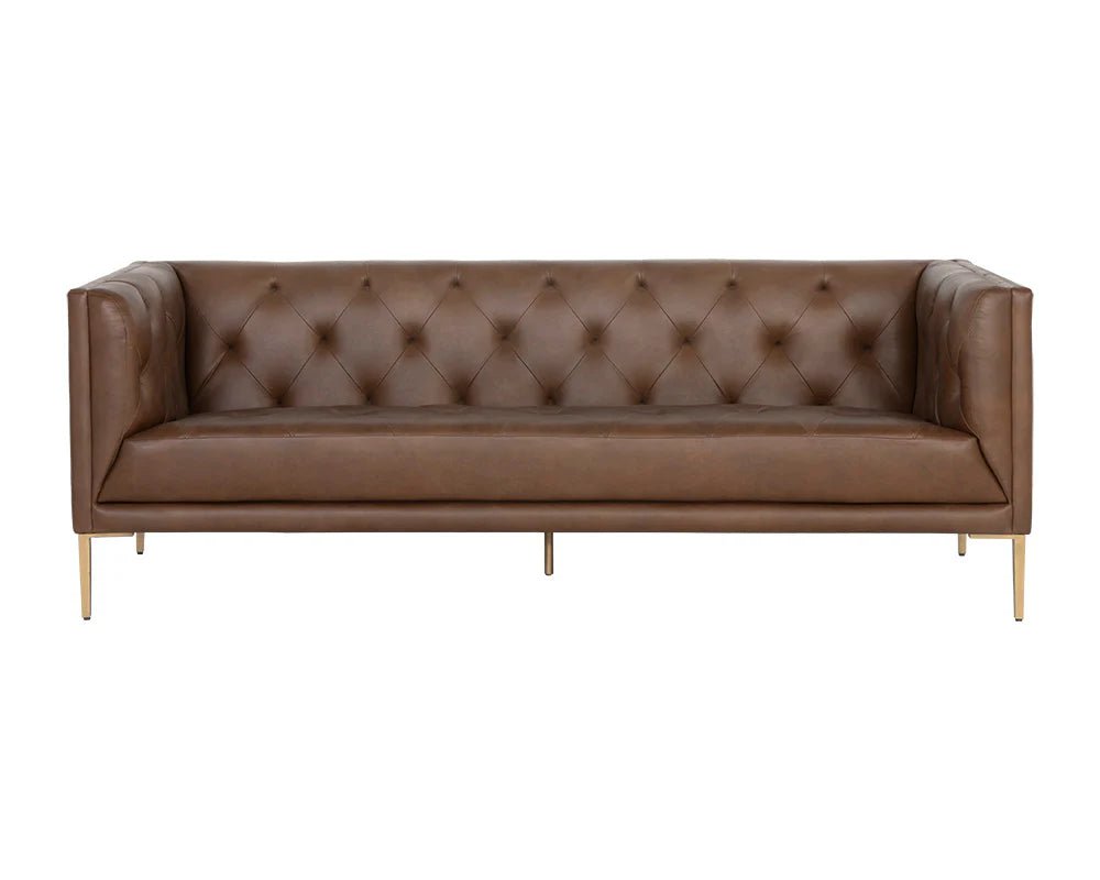 Westin Sofa - Vintage Caramel Leather - Central Designs