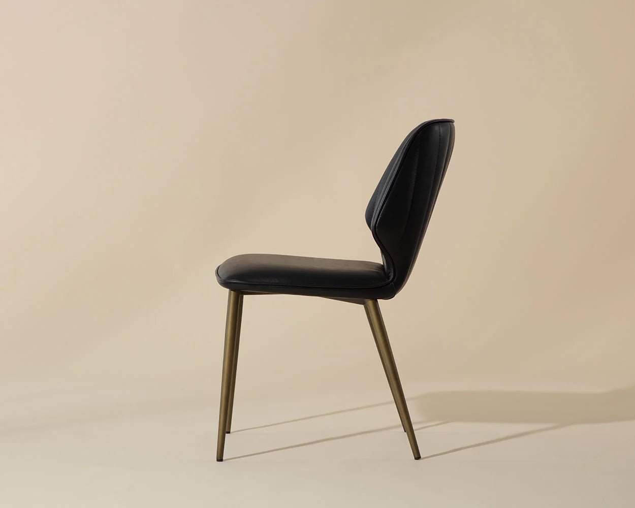 Clinton Dining Chair - Bronze - Bravo Black - Central Designs