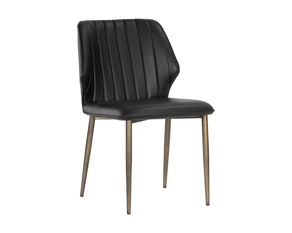 Clinton Dining Chair - Bronze - Bravo Black - Central Designs
