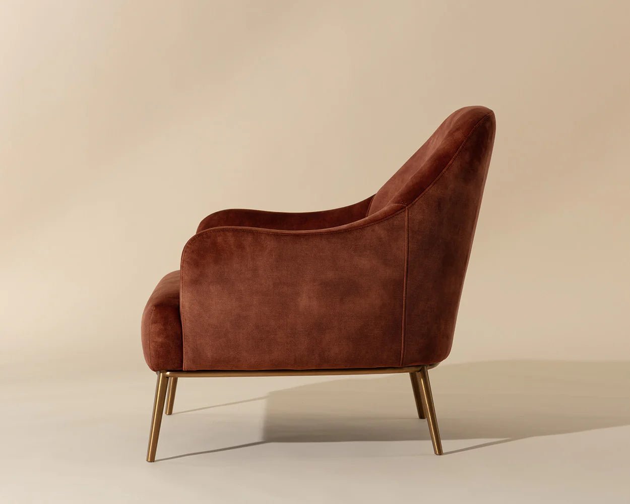 Cameron Lounge Chair - Nono Rust - Central Designs