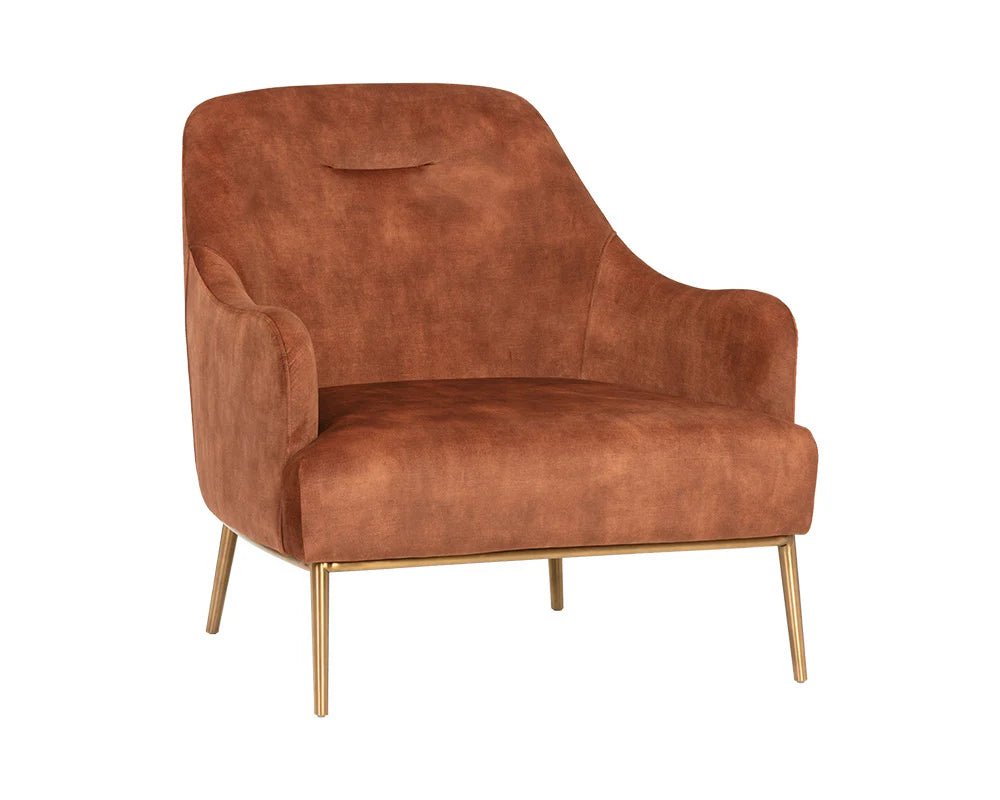 Cameron Lounge Chair - Nono Rust - Central Designs