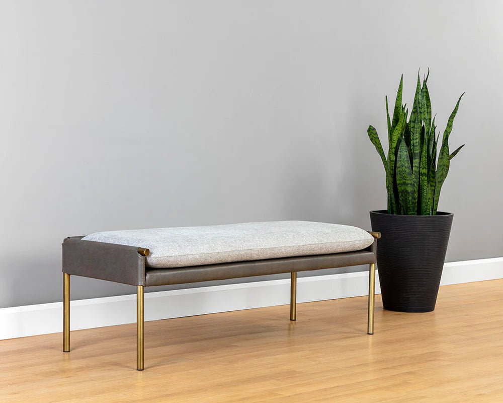 Bellevue Bench - Belfast Heather Grey / Bravo Ash - Central Designs