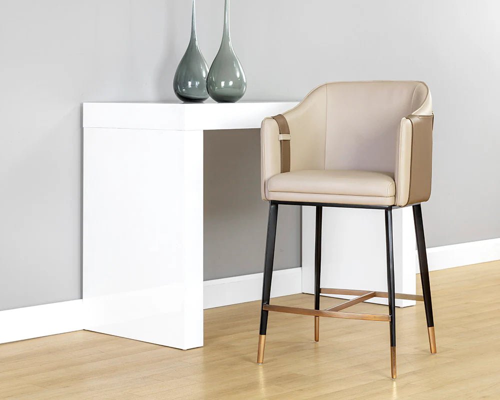 Carter Counter Stool - Napa Beige / Napa Tan - Central Designs